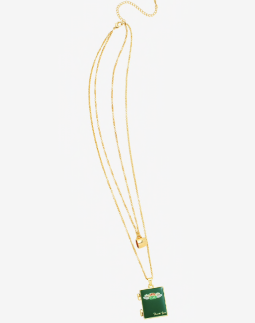 Friends Collar Relicario Cafe Libro