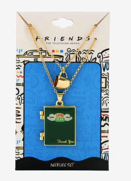 Friends Collar Relicario Cafe Libro