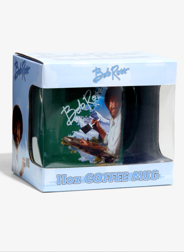 BOB ROSS SE HA DIVERTIDO TAZA VERDE