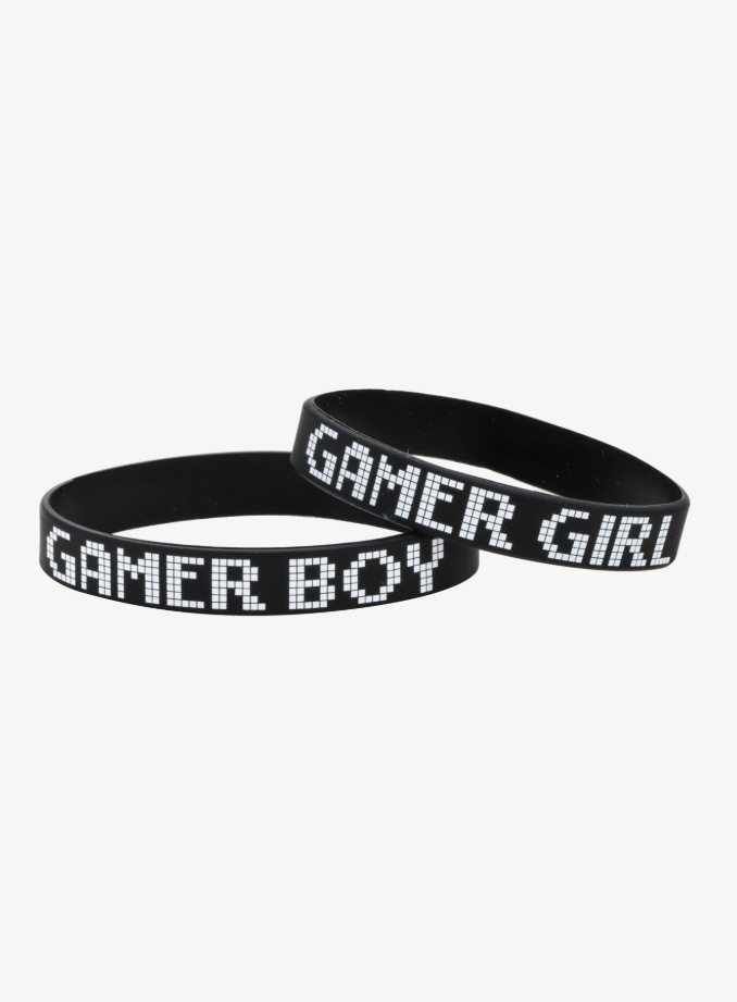 SET DE BRAZALETE GAMER BOY GAMER GIRL