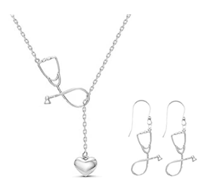 Collar Medico Corazon Estetoscopio Set