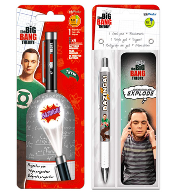The Big Bang Theroy Set De Plumas Con Proyector