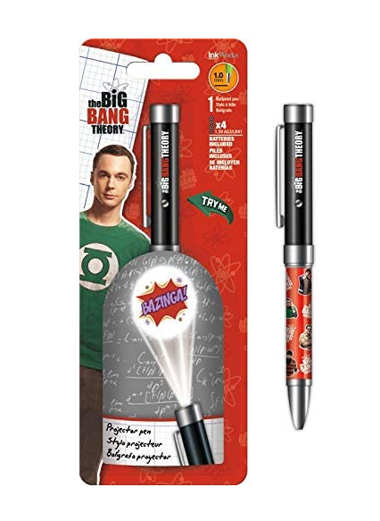 The Big Bang Theroy Set De Plumas Con Proyector