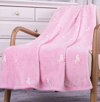 Cobija Unicornio Brilla En Obscuridad