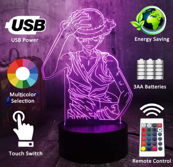 Lampara Holografica One Piece