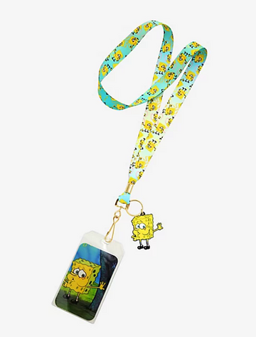 Bob Esponja Porta Gafete Sin Prenda