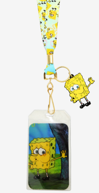 Bob Esponja Porta Gafete Sin Prenda