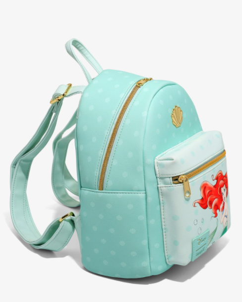 La Sirenita Mochila Ariel Conchas
