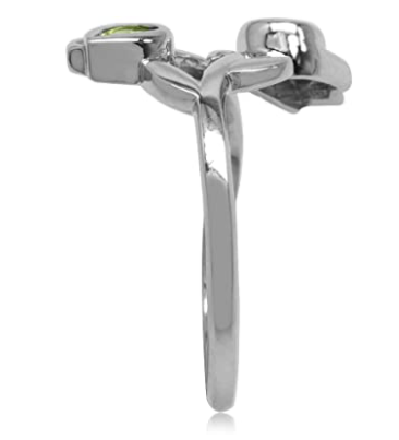 Anillo Tulipan Rosas Plata.925