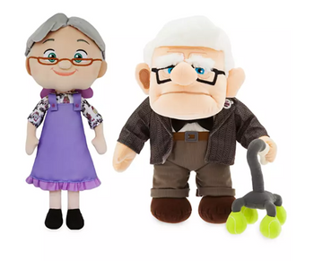 Up Pixar Carl y Ellie Conjunto De Peluches