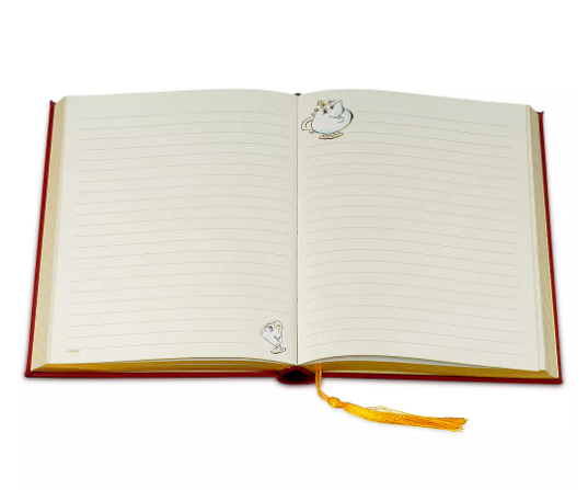 La Bella Y La Bestia Cuaderno Libreta Rojo
