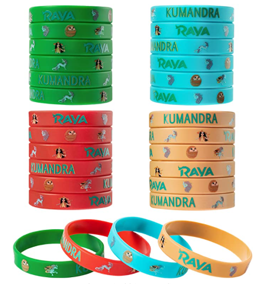 Raya Y El Ultimo Dragon Set Pulseras De Goma