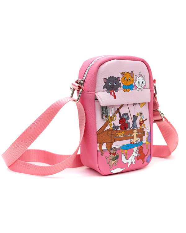 Los Aristogatos Bolsa Crossbody Rosa