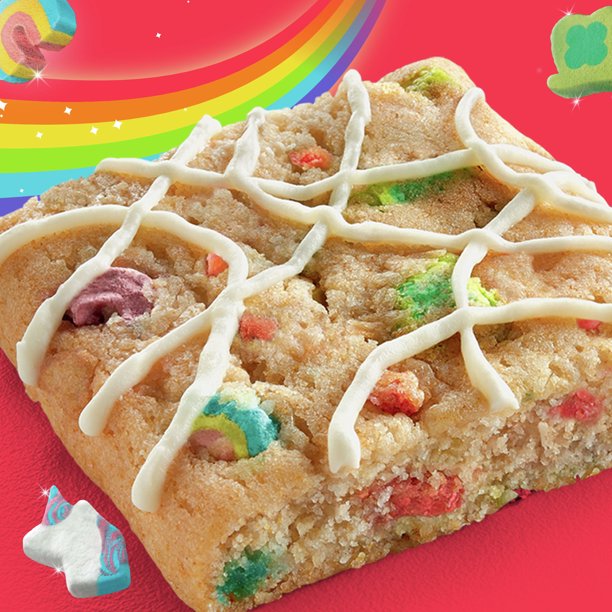 Lucky Charms Soft Baked Chewy Cereal Treat Bars, Snack Bars, 12 Barras