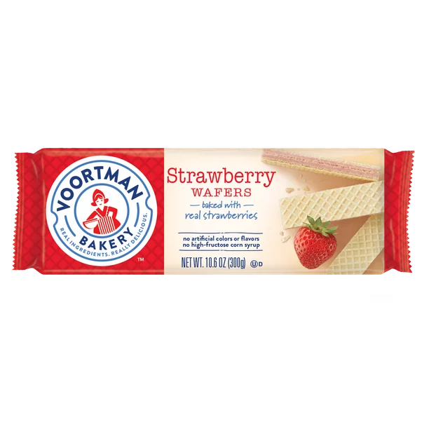 VOORTMAN Bakery Strawberry Wafers 10.6 oz