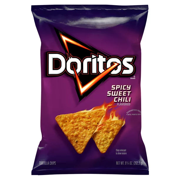 Doritos Spicy Sweet Chili Flavored Tortilla Chips, Caja de 9.25 oz