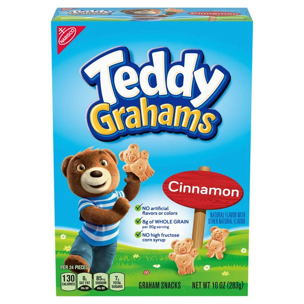 Teddy Grahams Cinnamon Graham Snacks, 10 oz