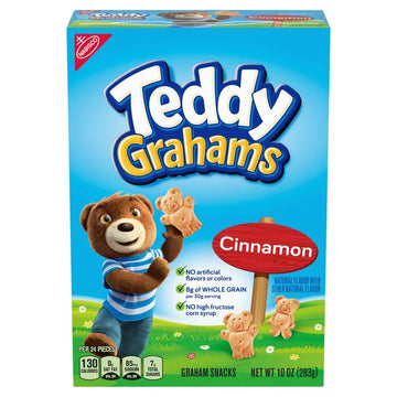Teddy Grahams Cinnamon Graham Snacks, 10 oz