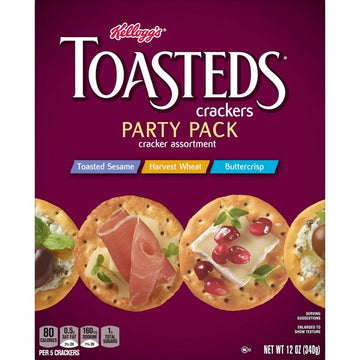 Kellogg's Toasted Crackers, Variety Pack, Caja de 12 Oz