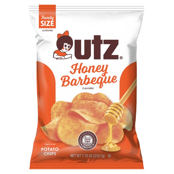 7.75 oz Utz Honey Barbeque Potato Chips