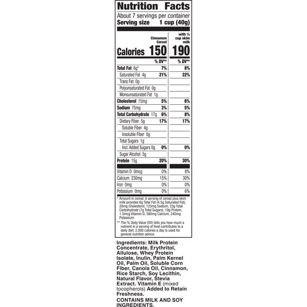Cinnamon Wonderworks, Cereal Keto Friendly, 10.2 OZ Box