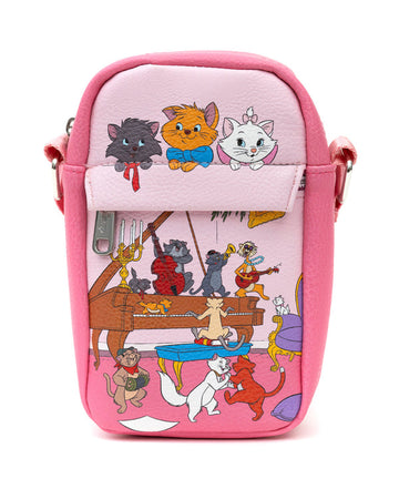 Los Aristogatos Bolsa Crossbody Rosa