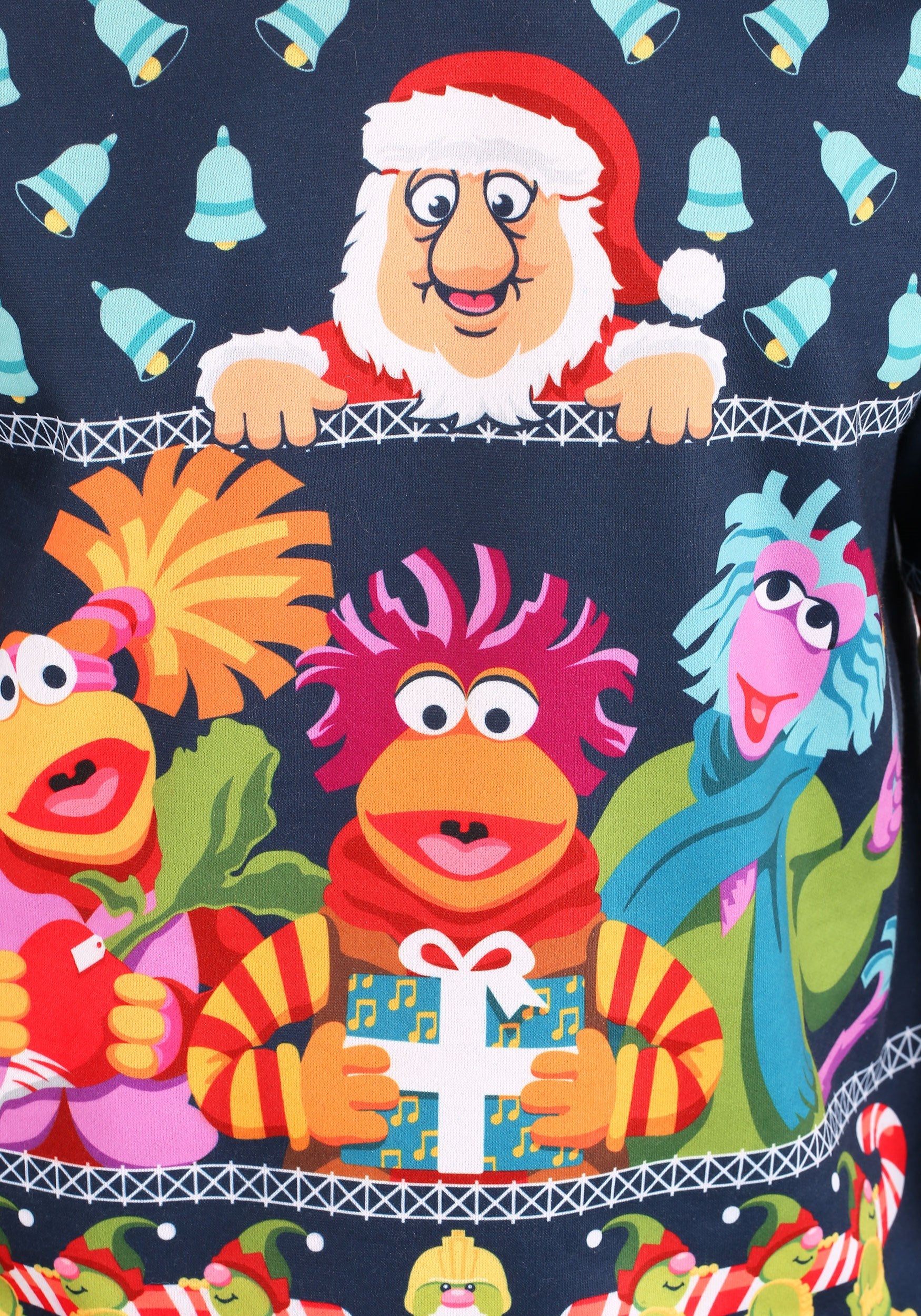 Fraggle Rock Sublimated Ugly Christmas Sudadera Sueter