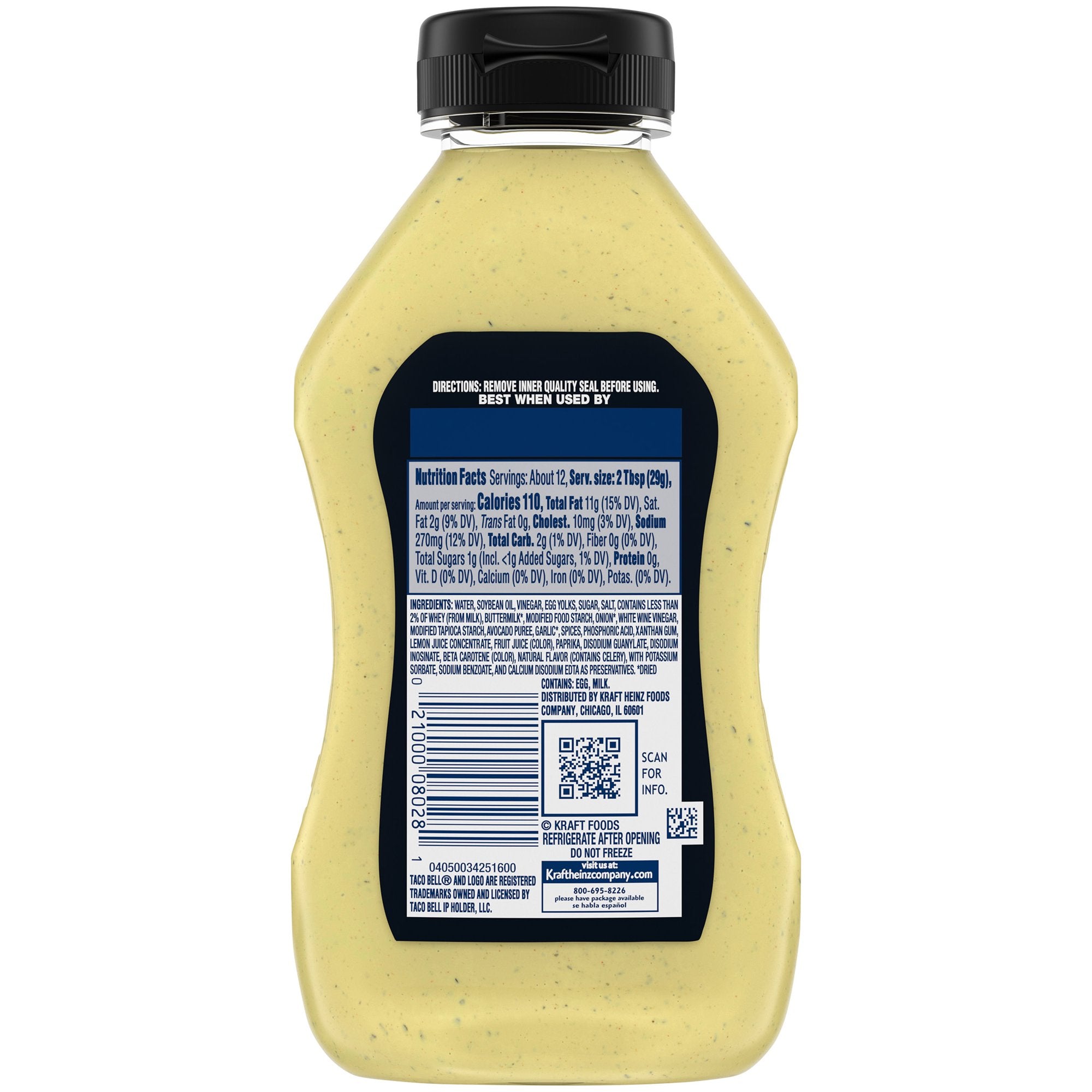 Taco Bell Creamy Avocado Ranch Sauce