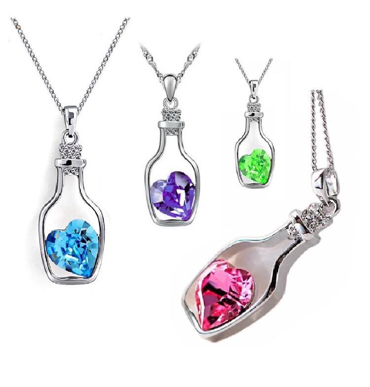 Corazon en Botella Collar