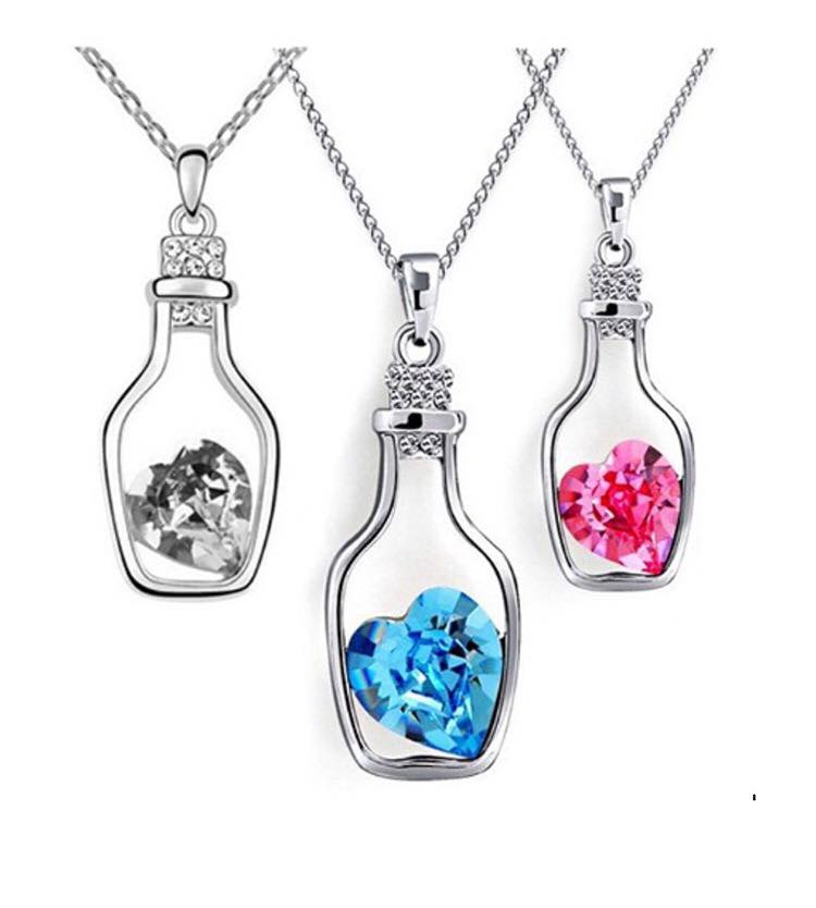 Corazon en Botella Collar