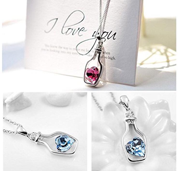 Corazon en Botella Collar