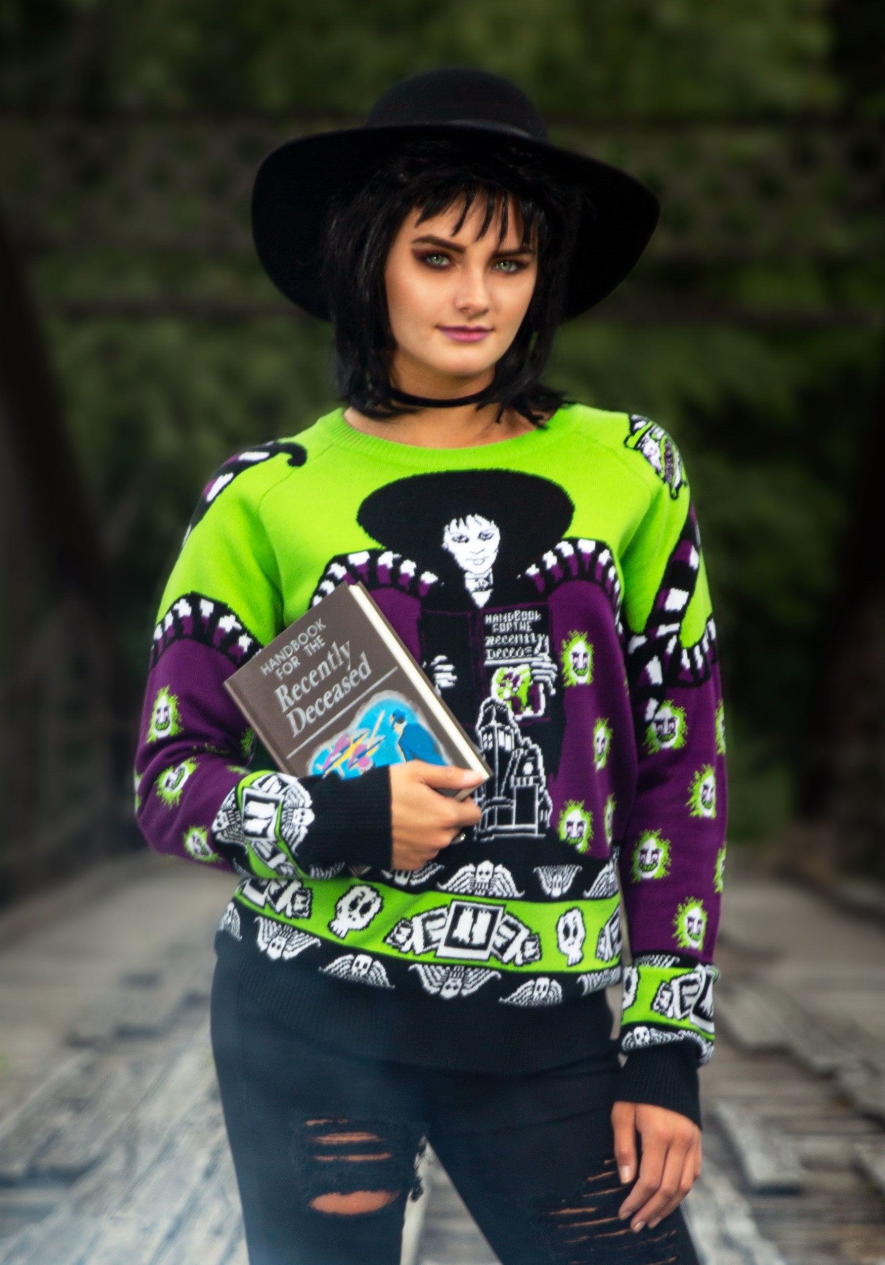 Beetlejuice Ugly Sweater Sueter