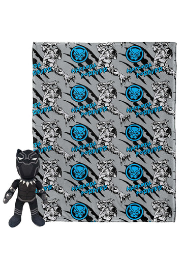 Black Panther Cobija Con Peluche