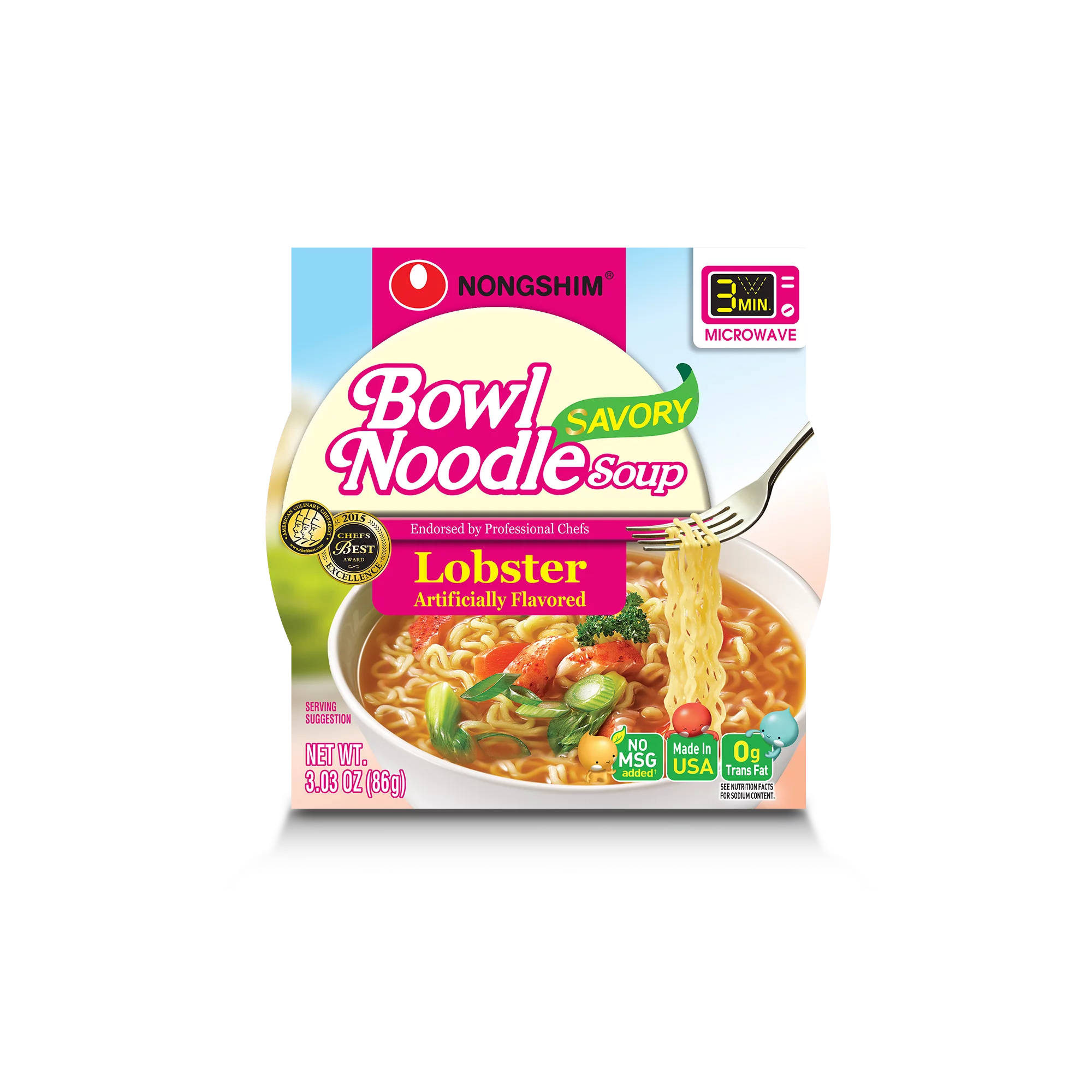 Nongshim Bowl Noodle Savory Lobster Ramyun Ramen Noodle Soup Bowl (12)
