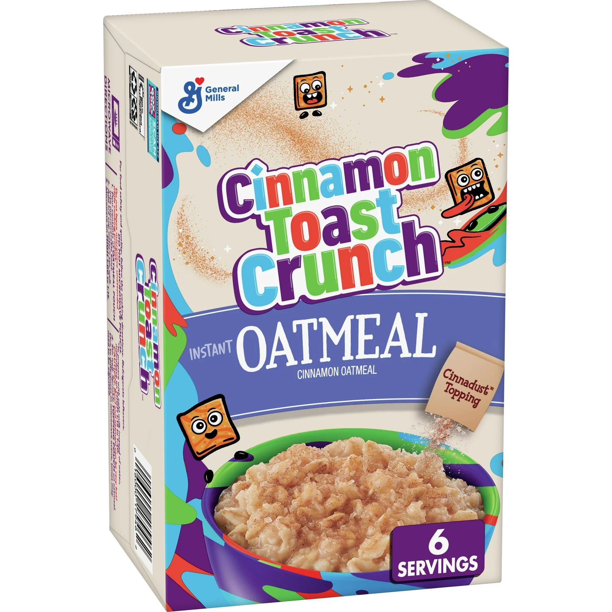 Cinnamon Toast Crunch Instant Oatmeal, 8.8 oz, Cont. 6