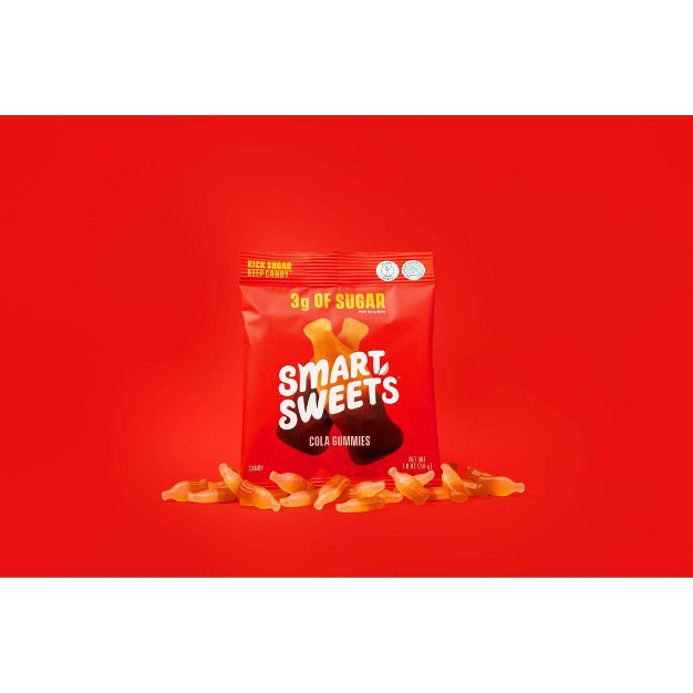 SmartSweets Cola Gummies, Soft and Chewy Candy - 1.8oz