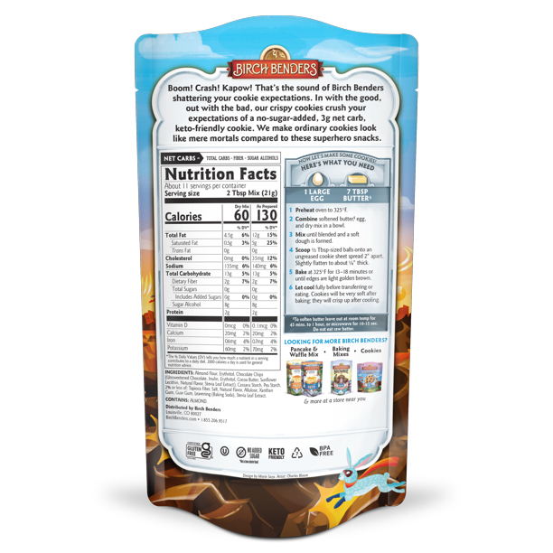 Birch Benders Keto Chocolate Chip Cookie Mix, 8oz
