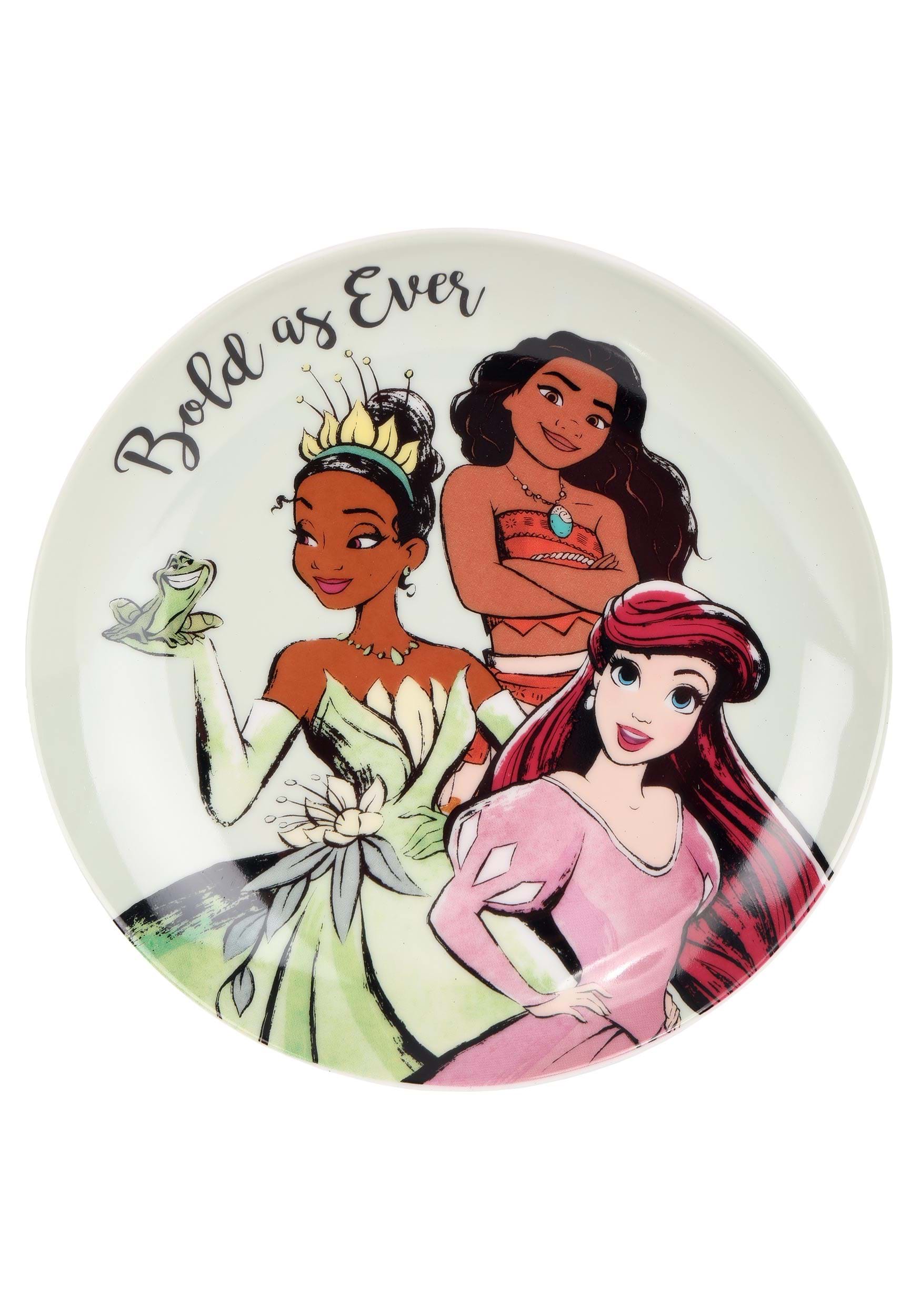 Princesas Disney Set De Platos Ceramica 4 Pcs