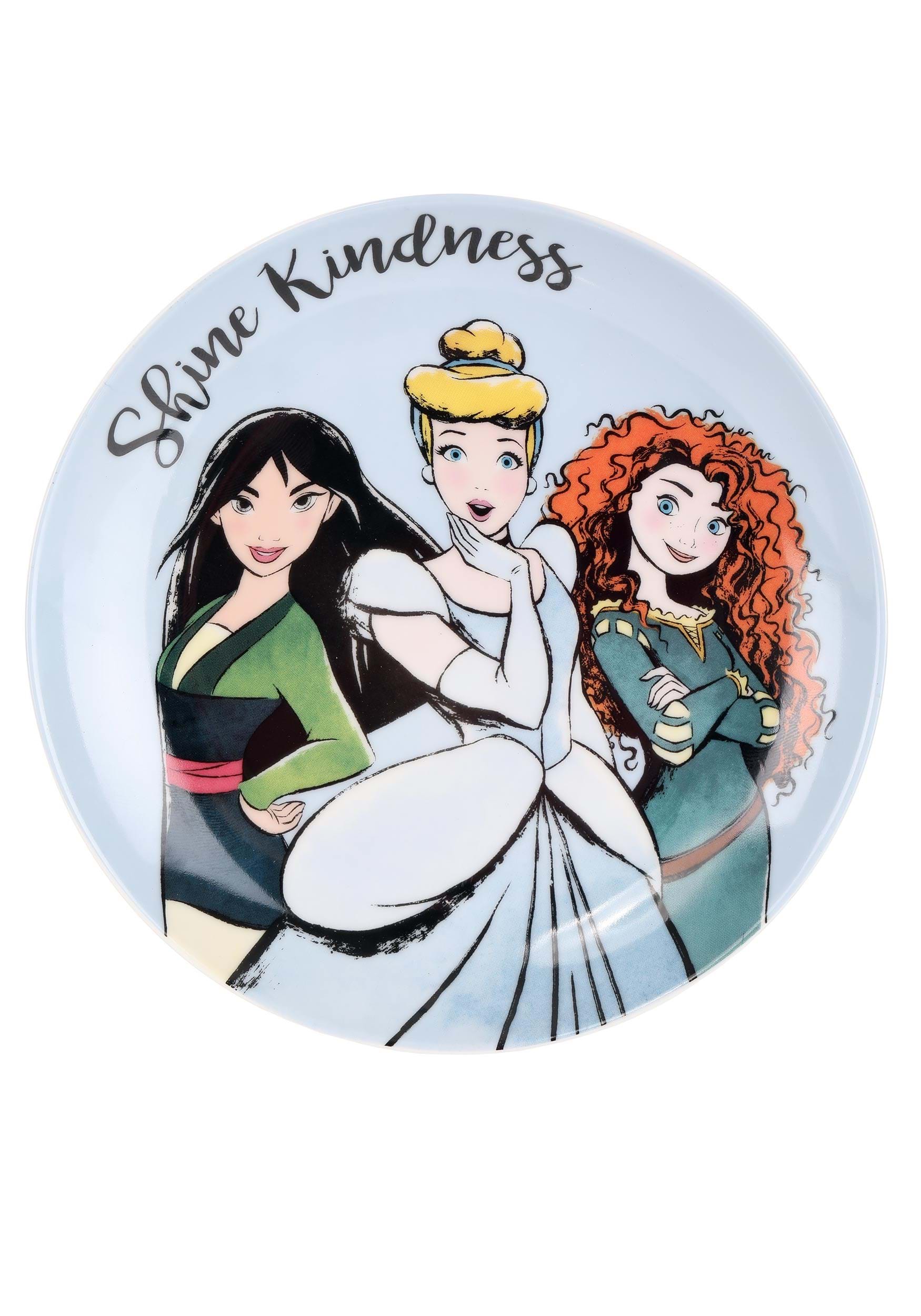 Princesas Disney Set De Platos Ceramica 4 Pcs