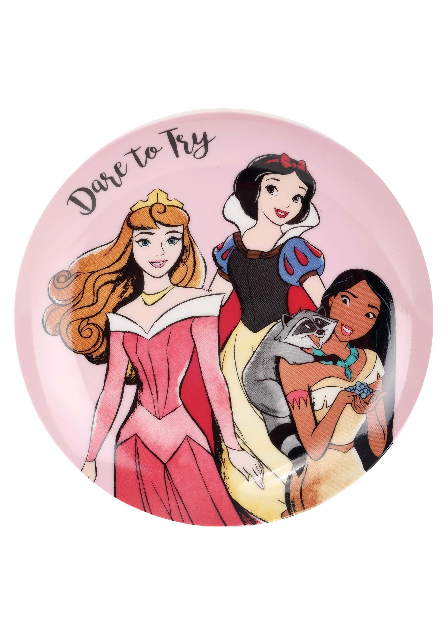 Princesas Disney Set De Platos Ceramica 4 Pcs