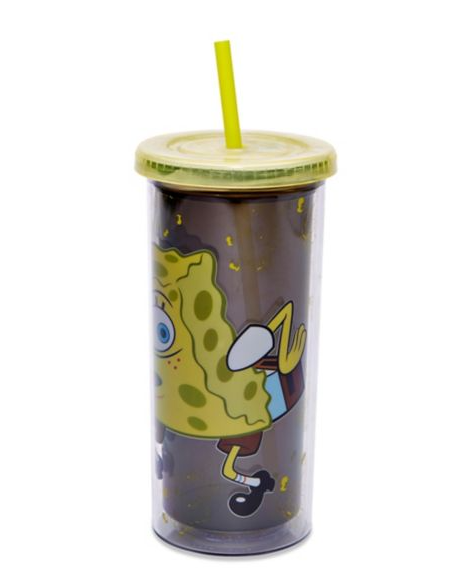 Bob Esponja Termo Con Popote Meme