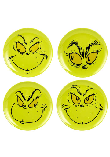 Grinch Set De Platos Ceramica 4 Pcs