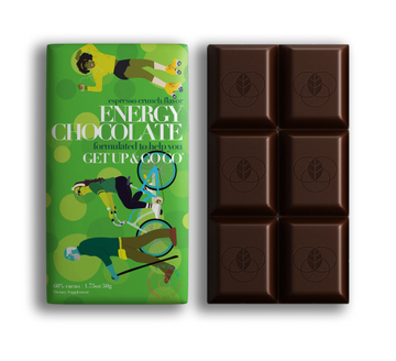 The Functional Chocolate Company Espresso Crunch Energy Chocolate Dietary Supplement