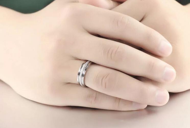 Anillos de Promesa escarchados