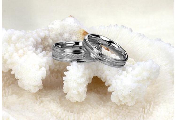 Anillos de Promesa escarchados