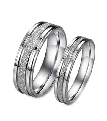 Anillos de Promesa escarchados