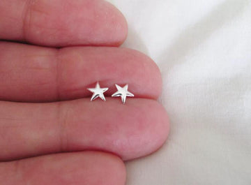 Aretes De Estrella Plata