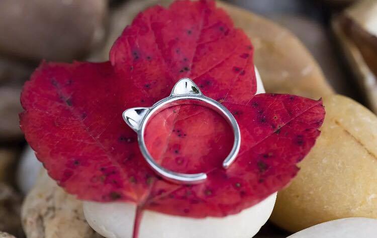 Anillo Gatito Plata