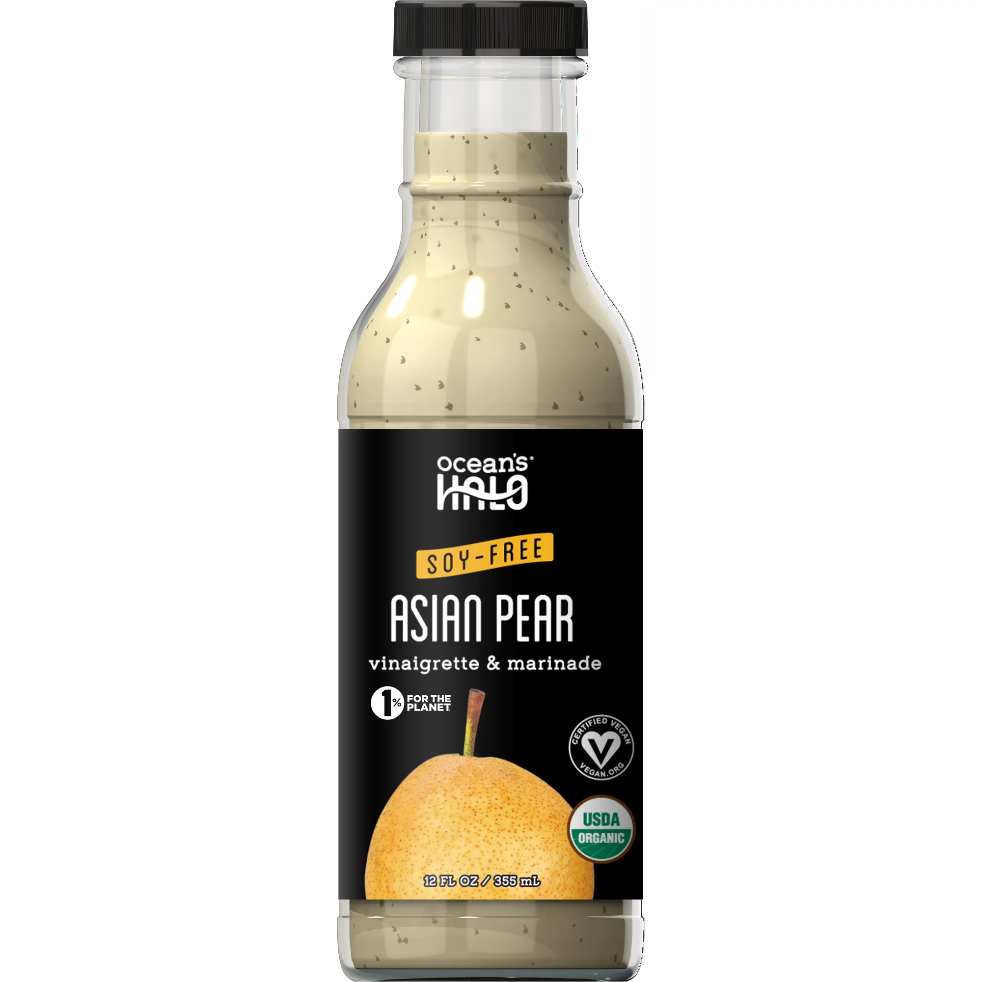Vegan Asian Pear Vinaigrette Dressing, Ocean's Halo, Organic, 12 oz