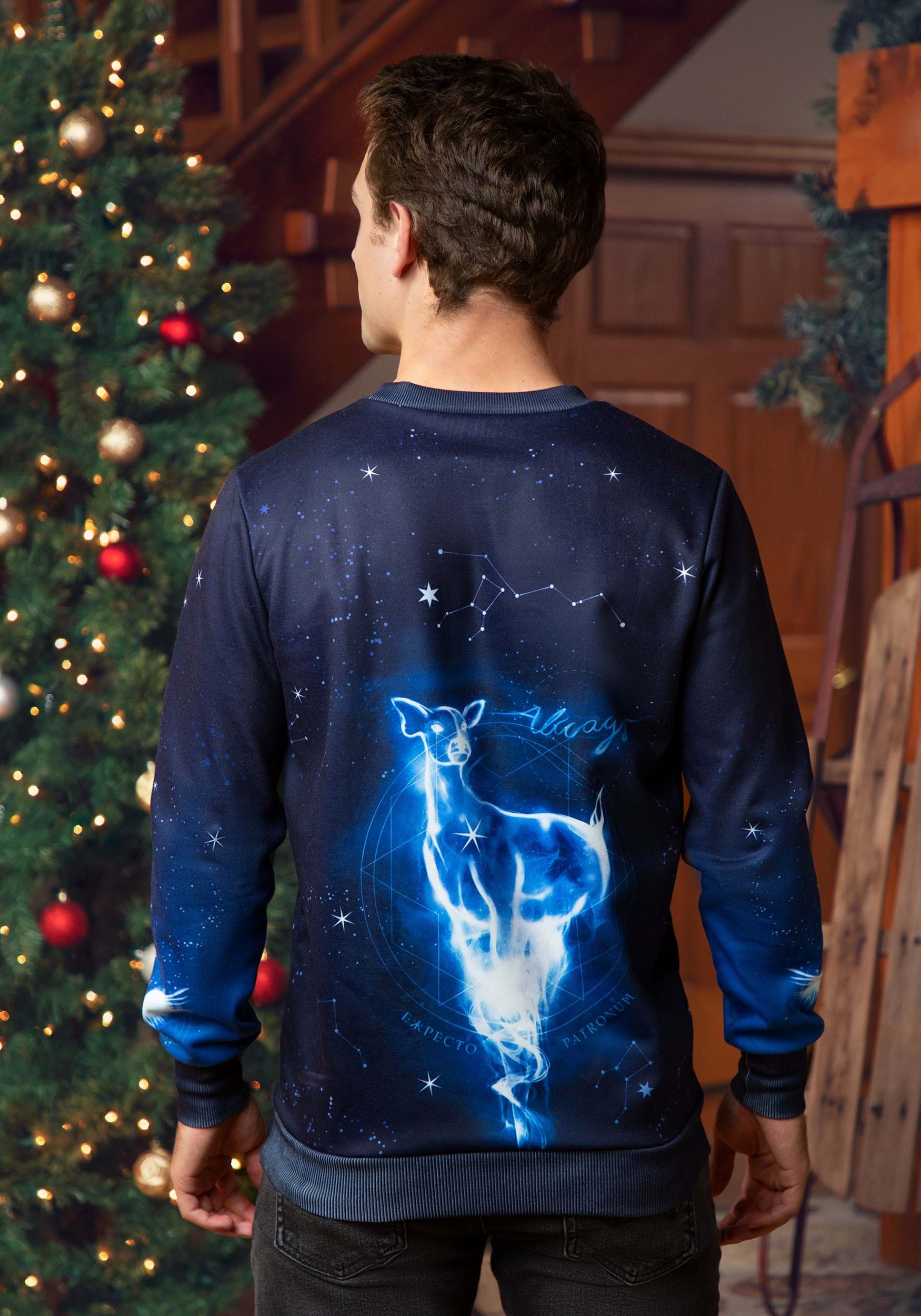 Harry Potter Ugly Sweater Patronus Sueter Unisex